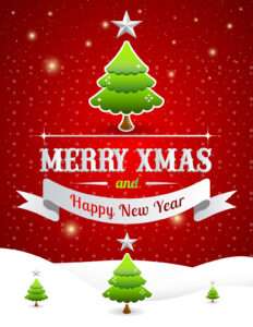 Free Merry Christmas Happy New Year Poster 2014 01